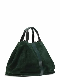 Femme Maison Faret Sacs^Sac en Velours de Cuir Pinasse Eucalyptus - 65x34x26 cm