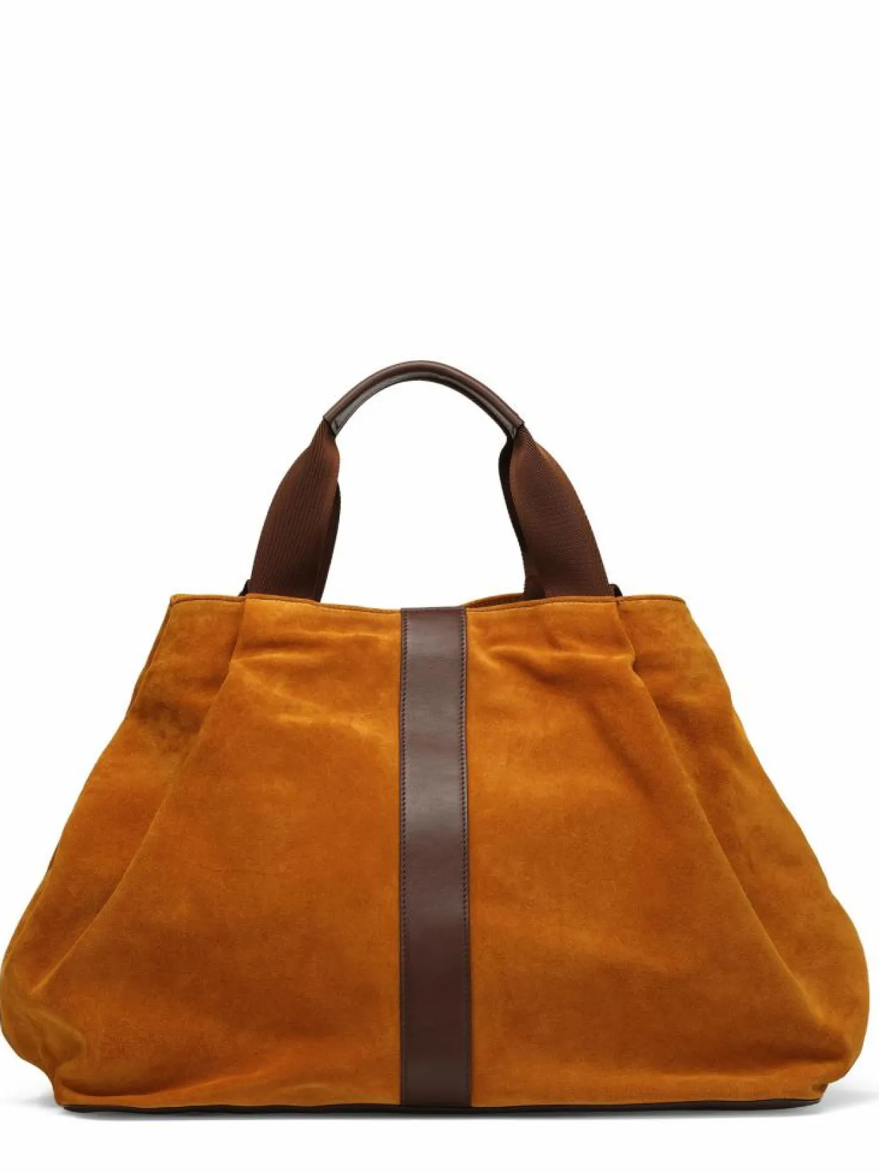 Sac en Velours de Cuir Pinasse Marron - 65x34x26 cm-Maison Faret Best