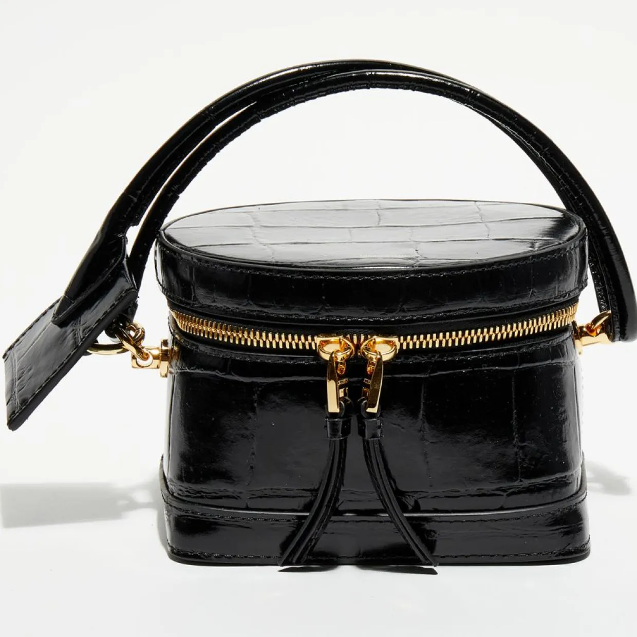 Femme Jacquemus Sacs^Sac mallette en Cuir Le Vanito noir - 11.5x15.5x15.5 cm