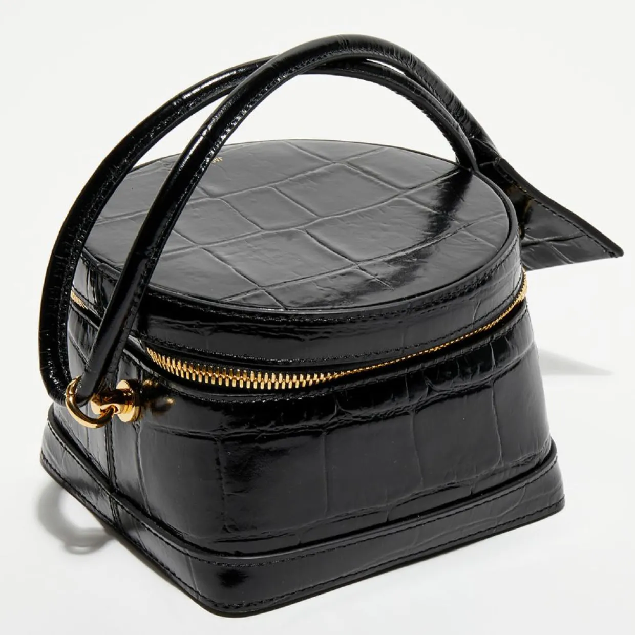 Femme Jacquemus Sacs^Sac mallette en Cuir Le Vanito noir - 11.5x15.5x15.5 cm