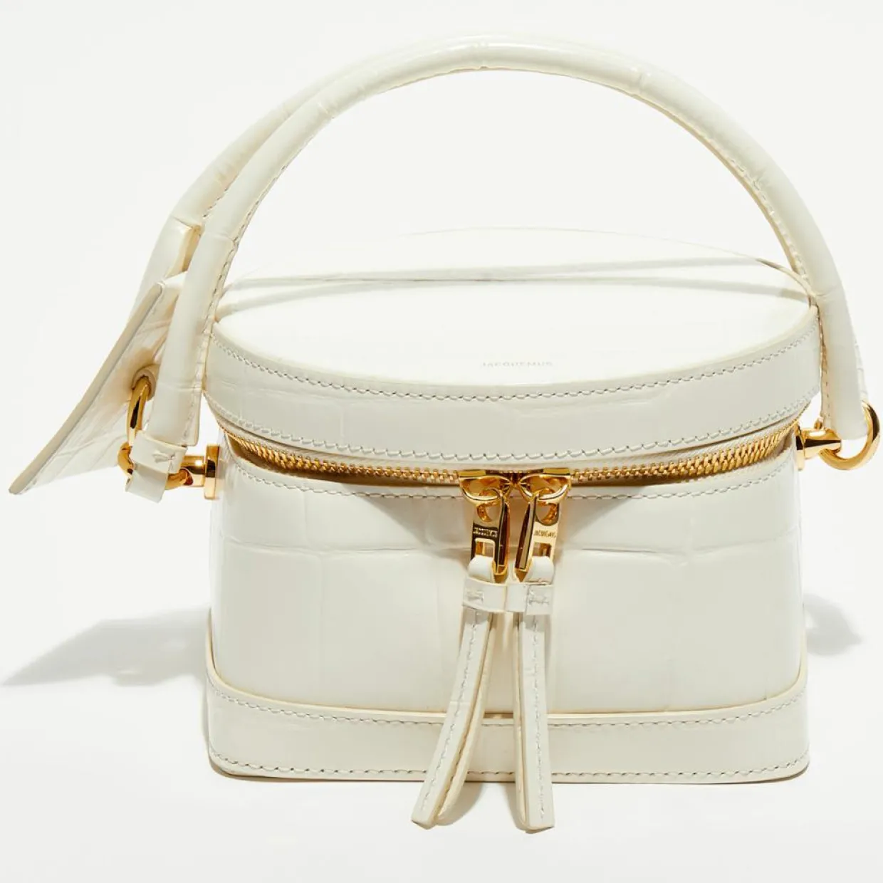 Sac mallette en Cuir Le Vanito ivoire - 11.5x15.5x15.5 cm-Jacquemus Discount
