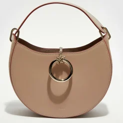 Sac porté épaule en Cuir Arlène beige rosé - 25x20x9cm-Chloé Outlet