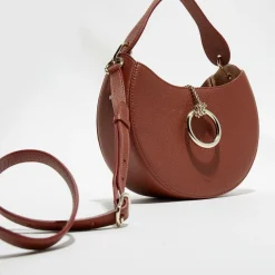Sac porté épaule en Cuir Arlène marron - 25x20x9 cm-Chloé Best