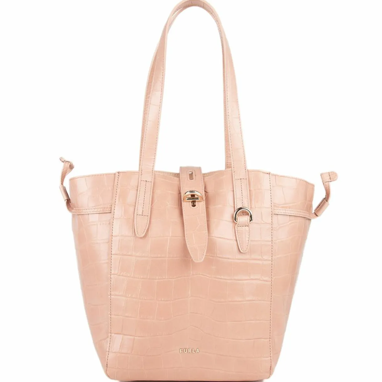 Sac porté épaule en Cuir Net M cipria 22x28.5x16 cm-Furla Online