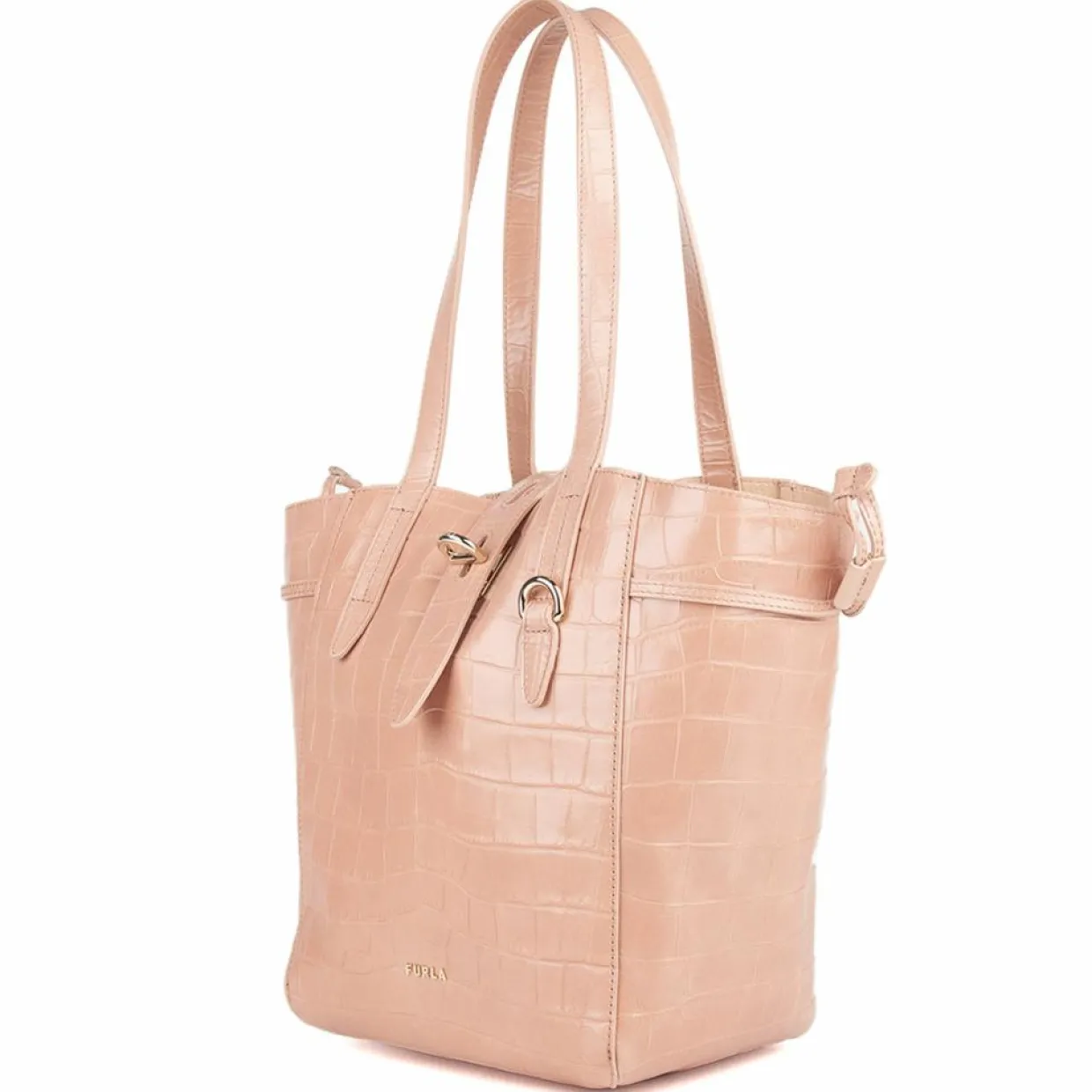 Sac porté épaule en Cuir Net M cipria 22x28.5x16 cm-Furla Online