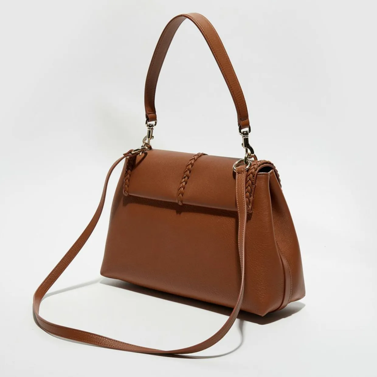 Sac porté épaule en Cuir Pénélope caramel - 35x24x13 cm-Chloé Best