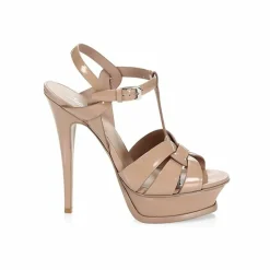 Femme Saint Laurent Sandales Plates^Sandales à talons hauts Tribute nues