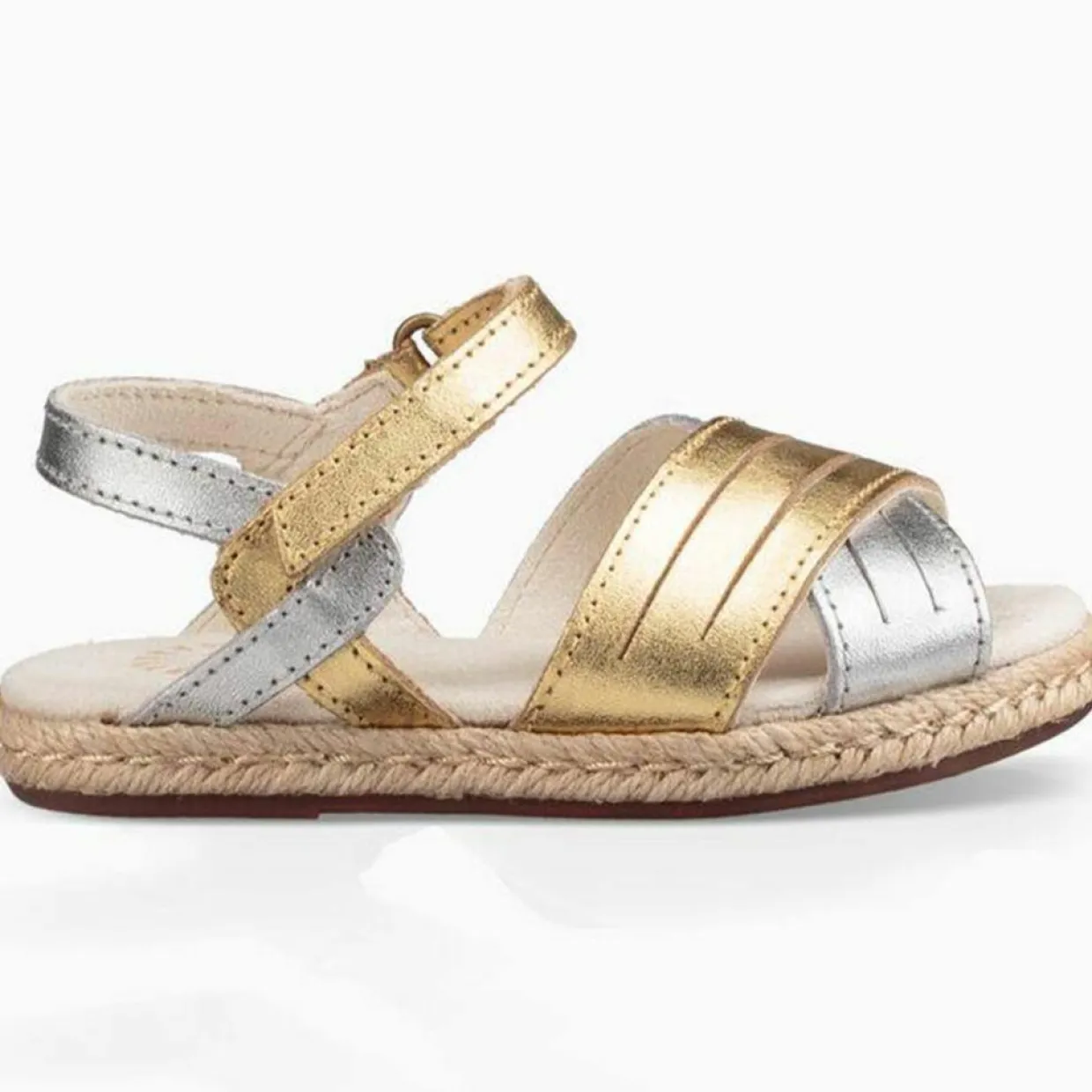 Enfant Ugg Bébé^Sandales en Cuir Addilyn doré/argenté