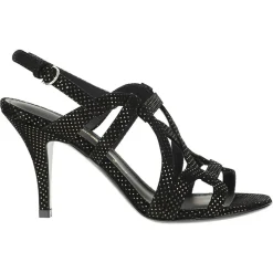 Femme Salvatore Ferragamo Sandales À Talons^Sandales en Cuir Gal noires - Talon 8.5 cm