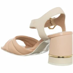 Sandales en Cuir Menton beige/rose -Talon 6 cm-Liu-Jo Best