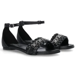 Femme Liu-Jo Sandales À Talons^Sandales en Cuir Rym noires