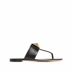 Femme Valentino Garavani Sandales Plates^Sandales One Stud noires