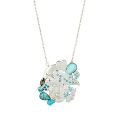 Sautoir Zodiac Vierge Turquoise argenté-Reminiscence Hot