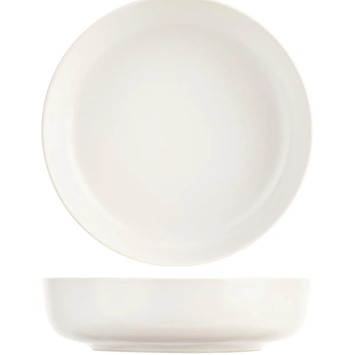 Cosy & Trendy Assiettes^Service de table en Grès Baltic blanc - 24 pièces