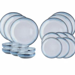 Service de table en Grès Les Essentiels Genesis bleu - 18 pièces-Bjorn