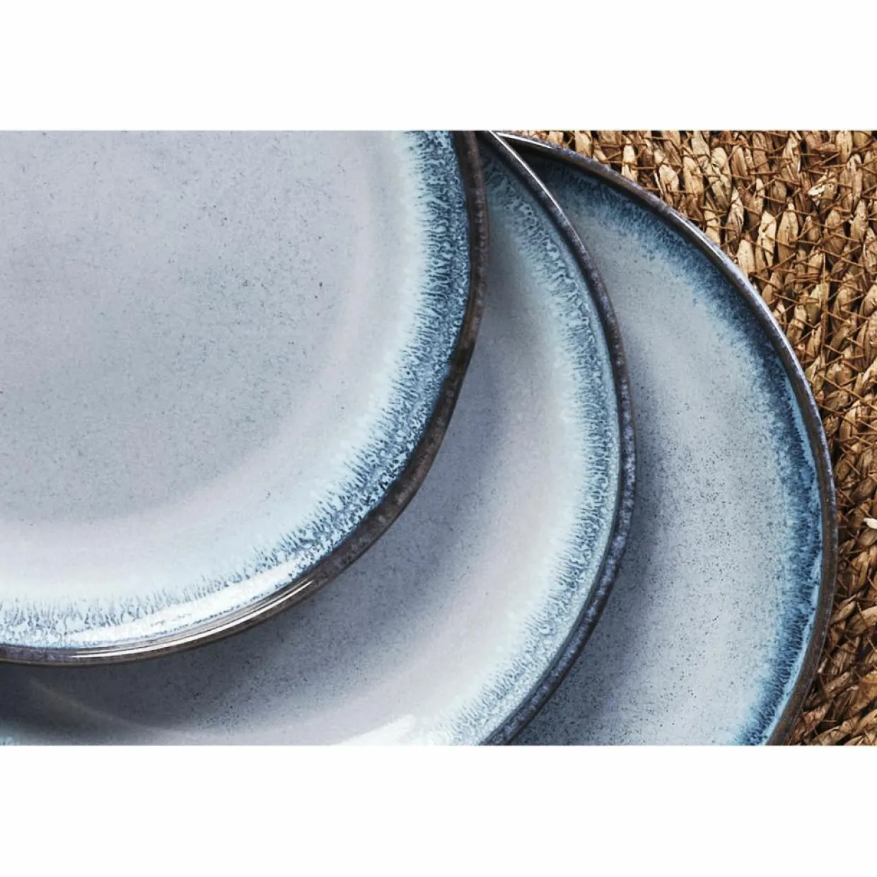 Service de table en Grès Les Essentiels Genesis bleu - 18 pièces-Bjorn