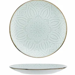 Cosy & Trendy Assiettes^Service de table en Grès Murano vert - 18 pièces
