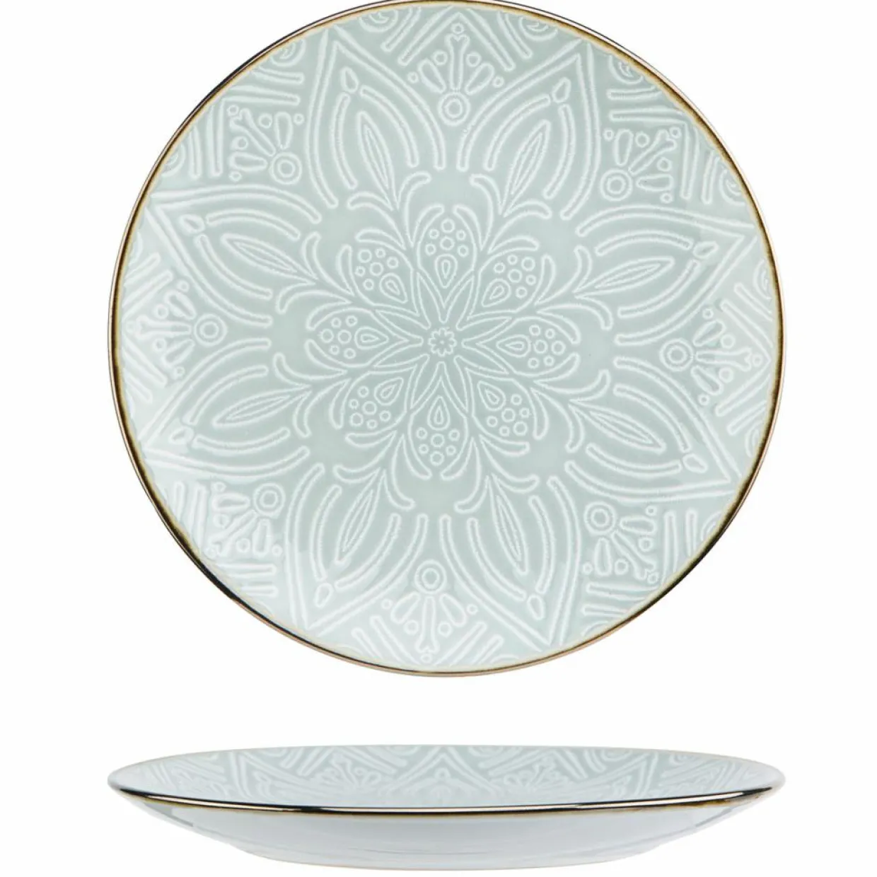 Cosy & Trendy Assiettes^Service de table en Grès Murano vert - 18 pièces