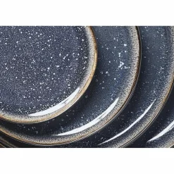 Bjorn Assiettes^Service Les Essentiels en Grès Iris bleu foncé - 18 pièces
