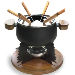 Set de fondue 6 personnes noir-Cosy & Trendy Clearance