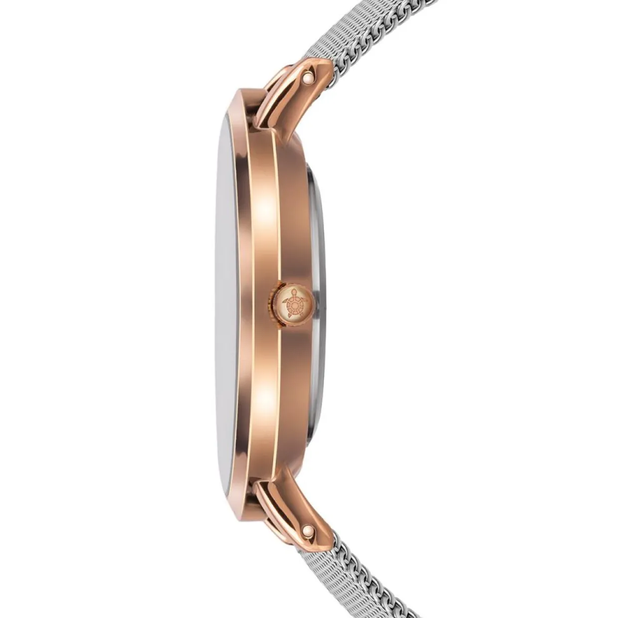 Set Montre Femme 2 Bracelets Classique en Acier argenté/rose doré-Amelia Parker