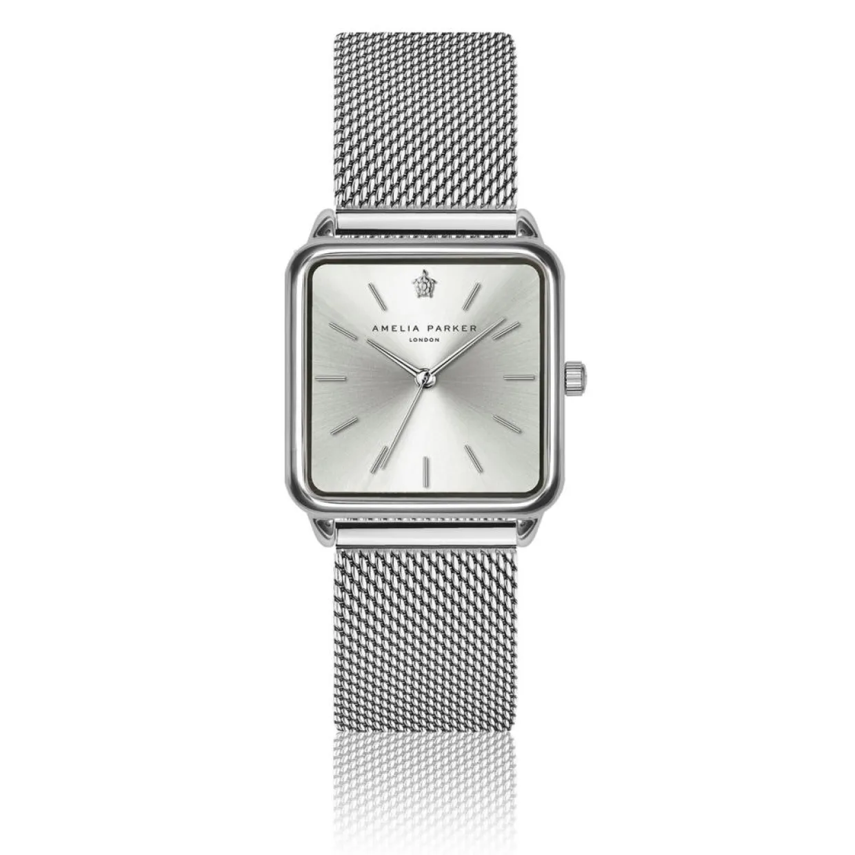 Set Montre Femme 2 Bracelets Plaza en Acier & Cuir argenté/bleu foncé-Amelia Parker Discount
