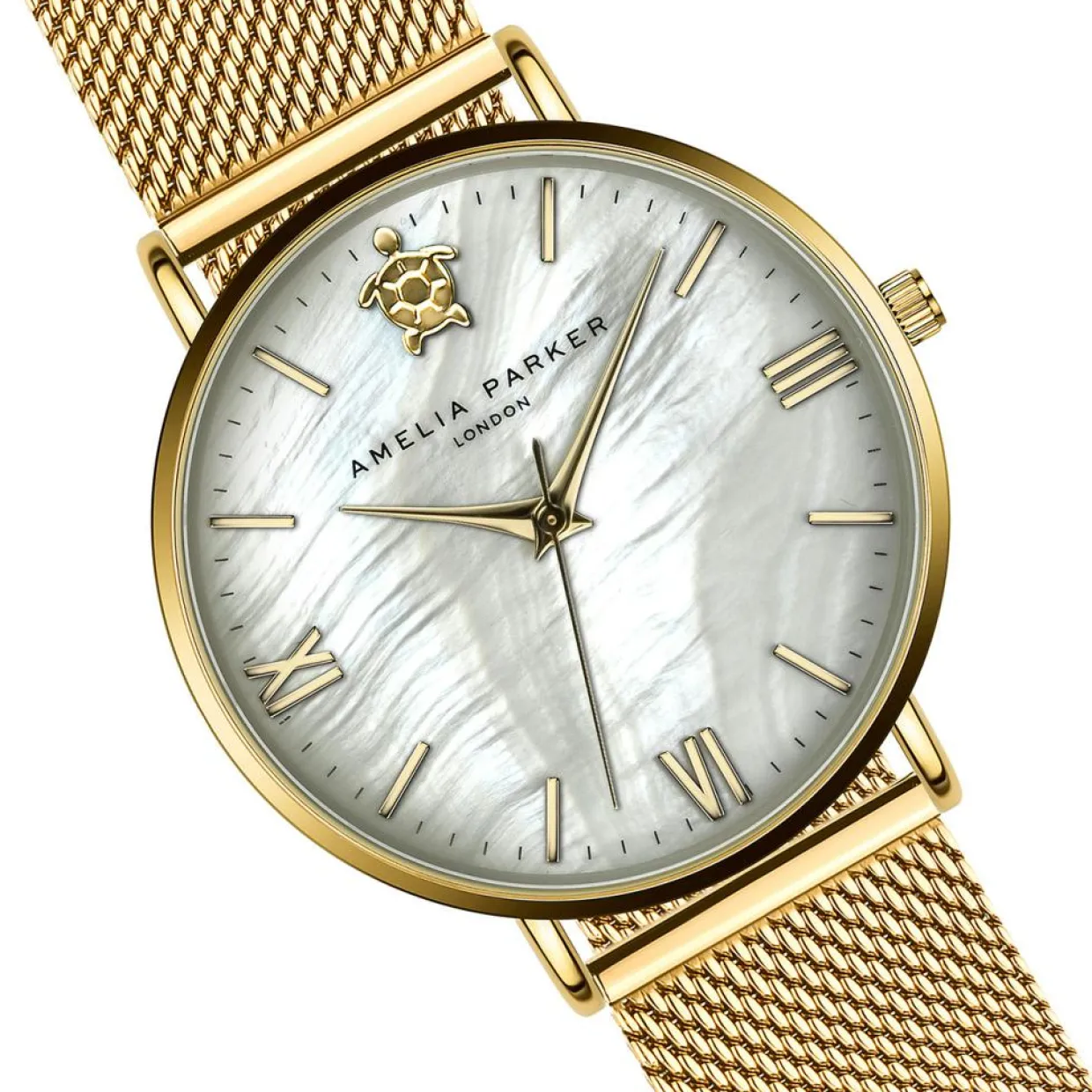 Set Montre Femme & Bracelet Pearl of the Sea en Acier doré-Amelia Parker Discount