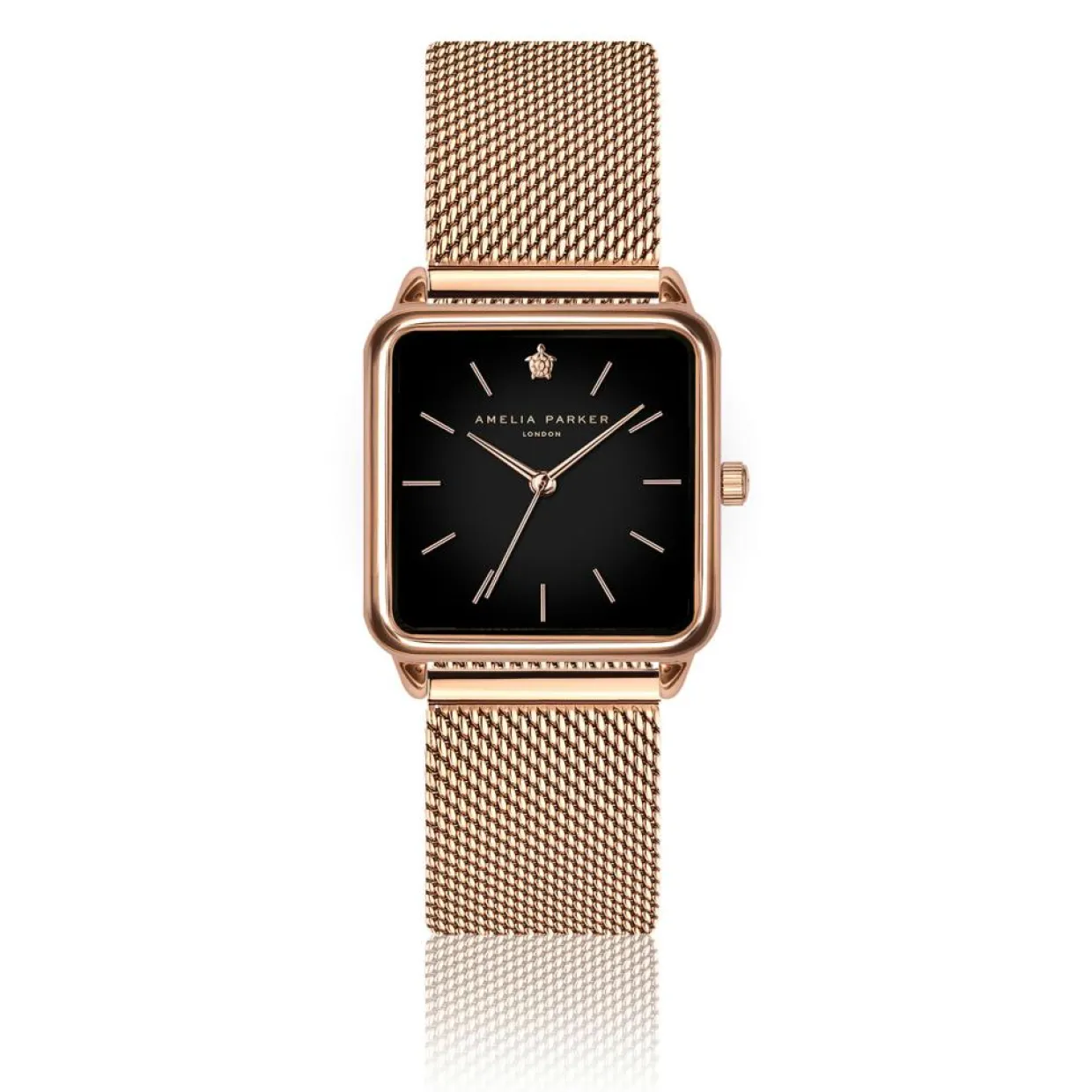 Femme Amelia Parker Montres^Set Montre Femme 2 Bracelets Night Plaza en Acier rose doré/noir