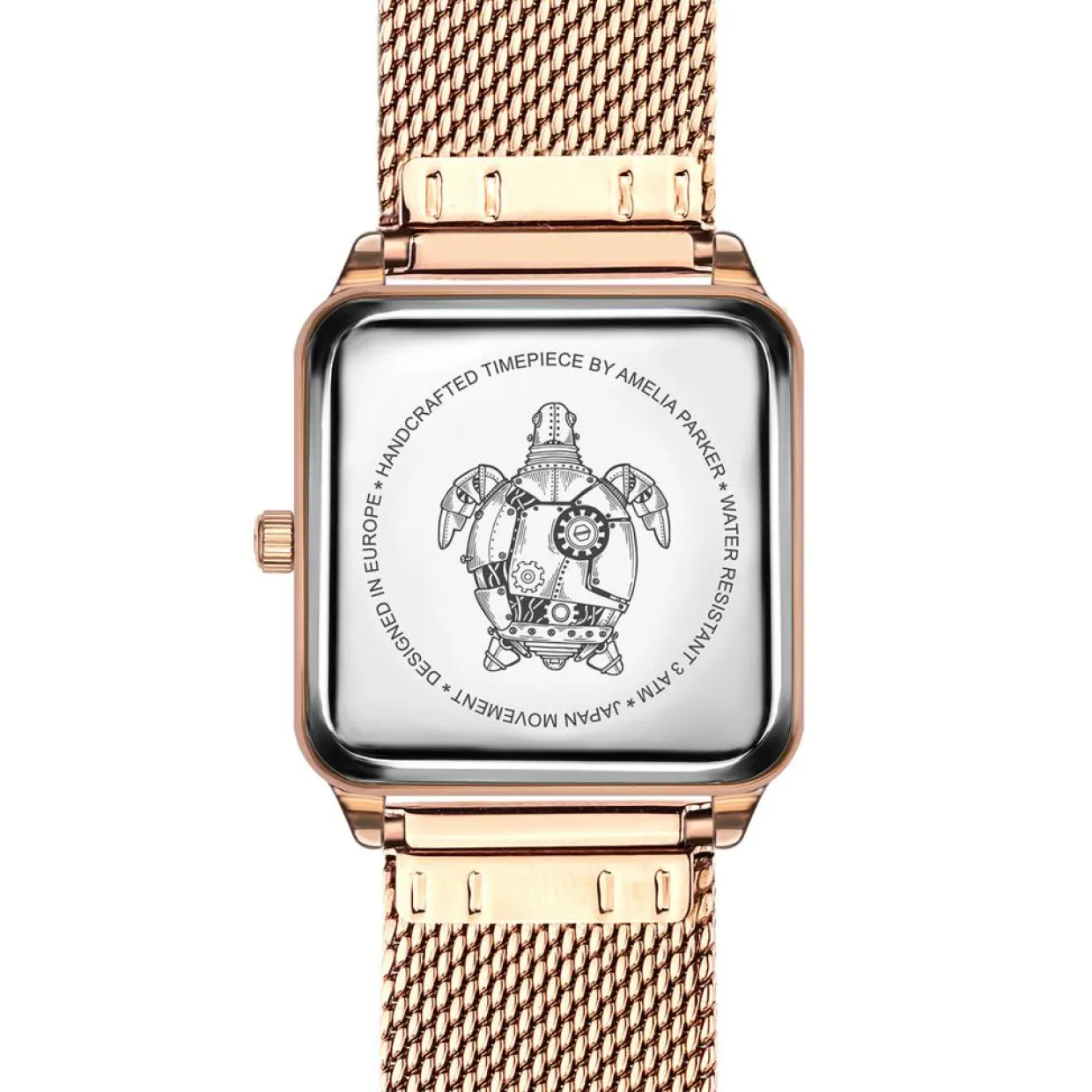 Femme Amelia Parker Montres^Set Montre Femme 2 Bracelets Night Plaza en Acier rose doré/noir