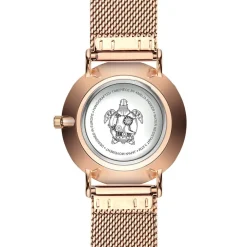Femme Amelia Parker Montres^Set Montre Femme 2 Bracelets Coral en Acier & Cuir rose doré/noir
