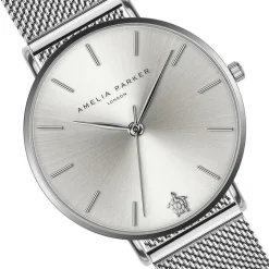 Set Montre Femme & Bracelet Capsule Grey en Acier argenté-Amelia Parker Online