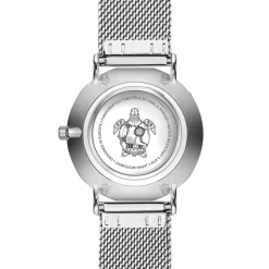 Femme Amelia Parker Montres^Set Montre Femme 2 Bracelets Grand Blanc en Acier & Cuir argenté/rose