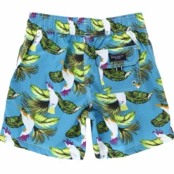 Enfant Hackett London Garçon^Short de Bain Birds bleu/vert