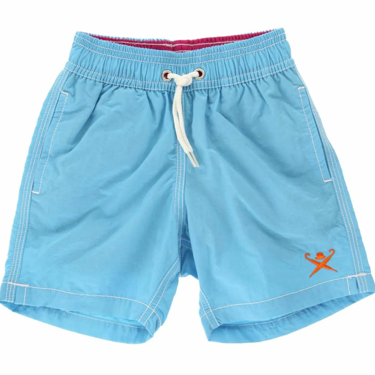 Enfant Hackett London Garçon^Short de Bain Volley bleu ciel - T.3A