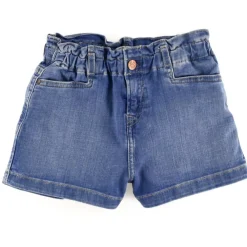 Enfant Pepe Jeans Fille^Short en Jean Reese froncé bleu