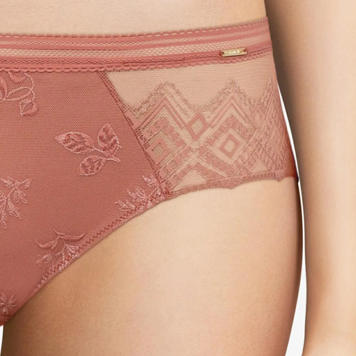 Femme Chantelle Lingerie, Nuit^Shorty Réaumur rose canyon