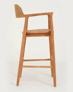 Uniqka Chaises^Singo - Chaise de bar en teck massif