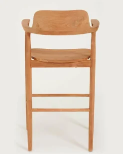 Uniqka Chaises^Singo - Chaise de bar en teck massif