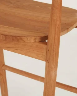 Uniqka Chaises^Singo - Chaise de bar en teck massif