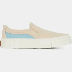Slip On en Coton Bio Courtney beige/bleu-Good News Sale