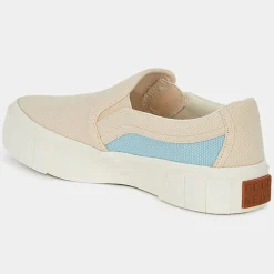 Slip On en Coton Bio Courtney beige/bleu-Good News Sale