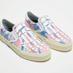 Slip On en Cuir & Textile Tie Dye multicolores-Amiri Clearance