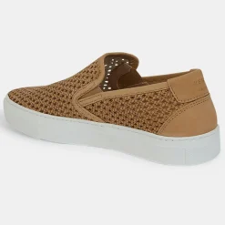 Slip-On en Velours de Cuir Laura beige foncé-Zespa Best