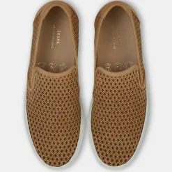 Slip-On en Velours de Cuir Laura beige foncé-Zespa Best