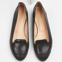 Slippers en Cuir Alinia noires-Cosmoparis Best