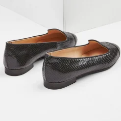 Slippers en Cuir Alinia noires-Cosmoparis Best