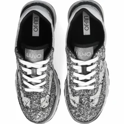 Femme Liu-Jo Baskets^Sneakers Amazing Noir/Argenté/Blanc