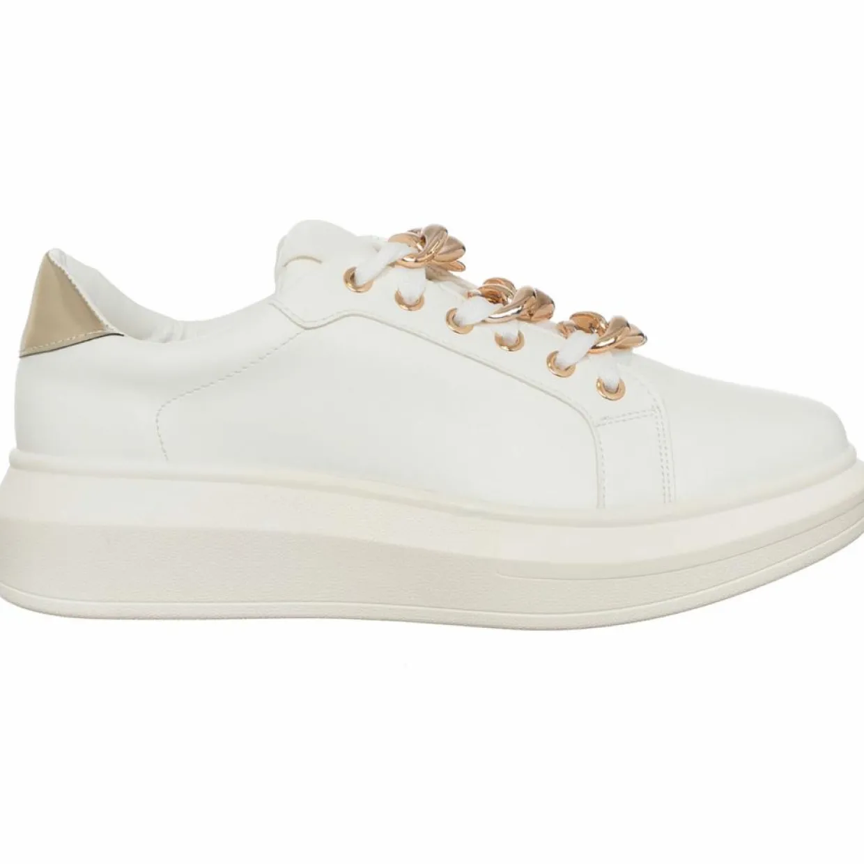 Femme Loretta by Loretta Baskets^Sneakers Clarissa blanc/doré