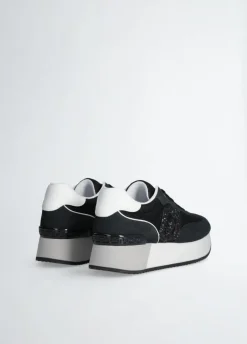 Femme Liu-Jo Baskets^Sneakers Dreamy Noires et Blanches