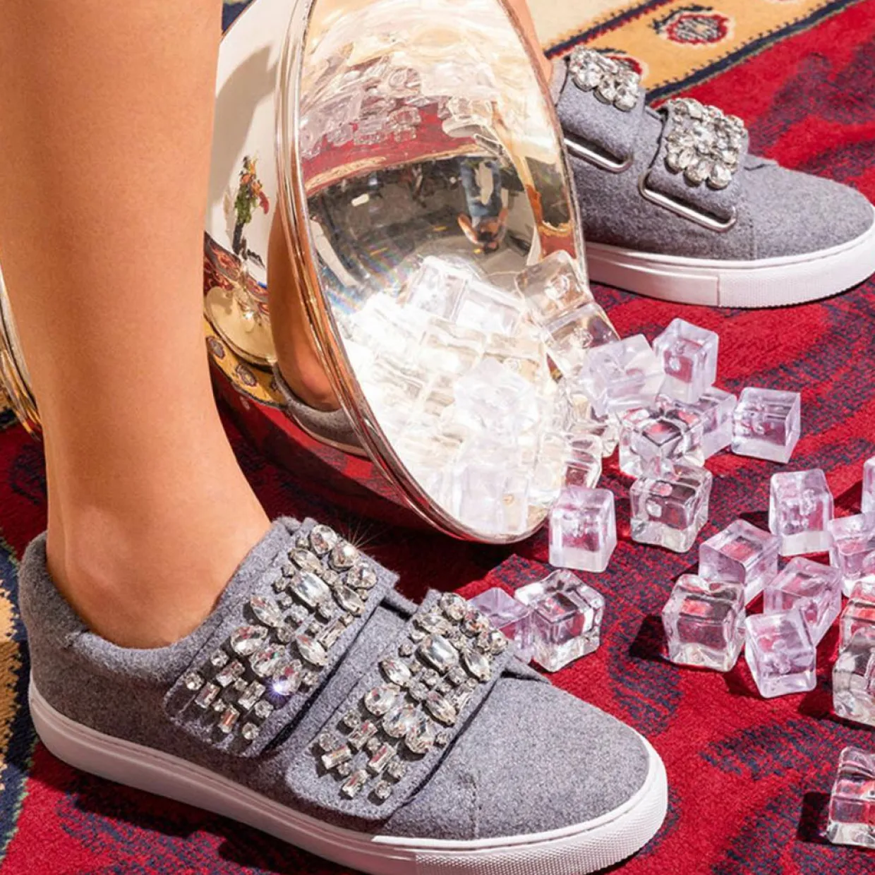 Femme Cosmoparis Baskets^Sneakers Edya grises